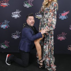 Chris Marques et Clara Morgane - Photocall - NRJ Music Awards 2019