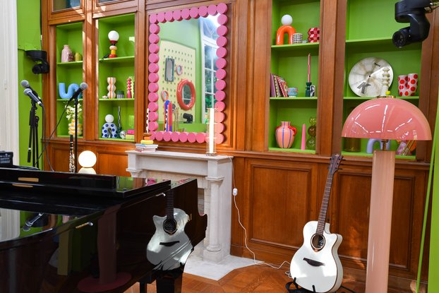 Intérieur du château de la Star Academy