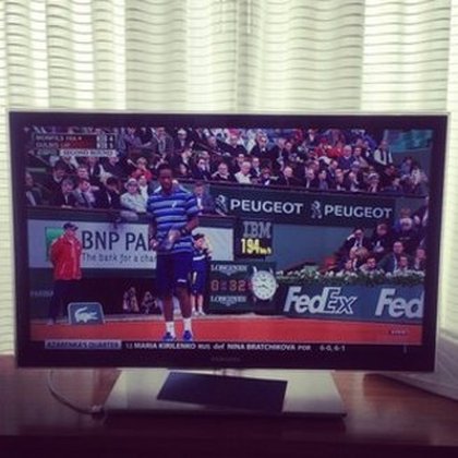 M.Pokora : réveil à NY et direct ESPN pour voir jouer mon frero Gael! Go Gael!!
