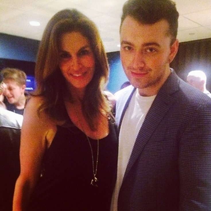 Sam Smith et Cindy Crawford