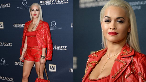 Rita Ora : ultra sexy en rouge pour Jeremy Scott!
