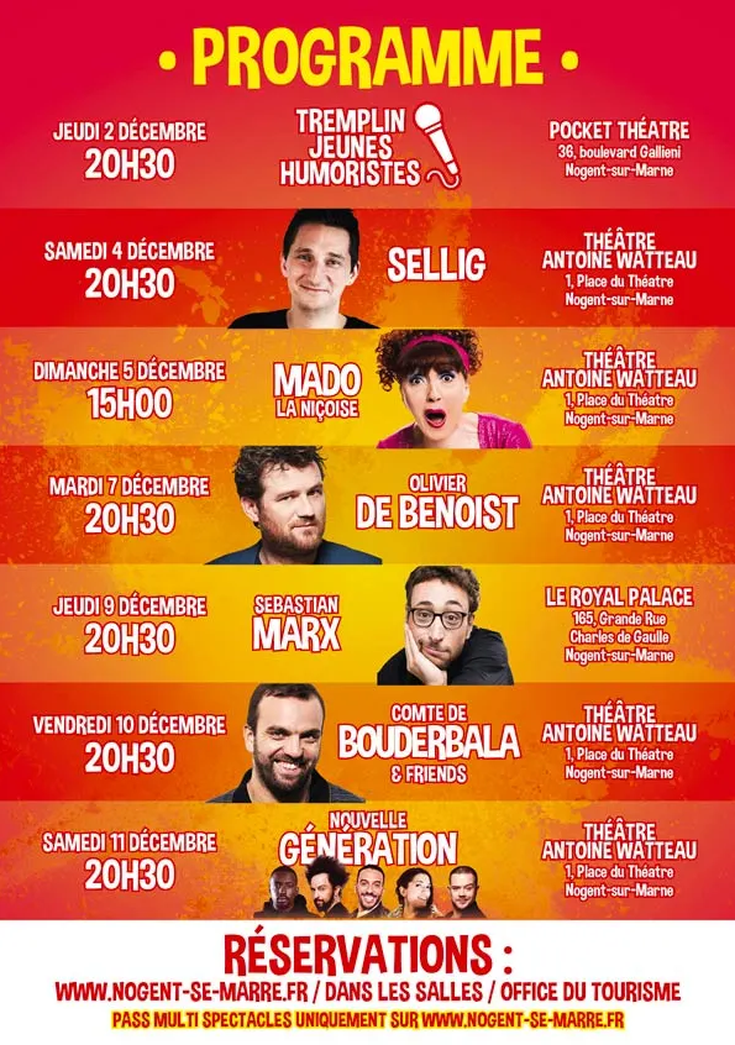 affiche programmation nogent se marre