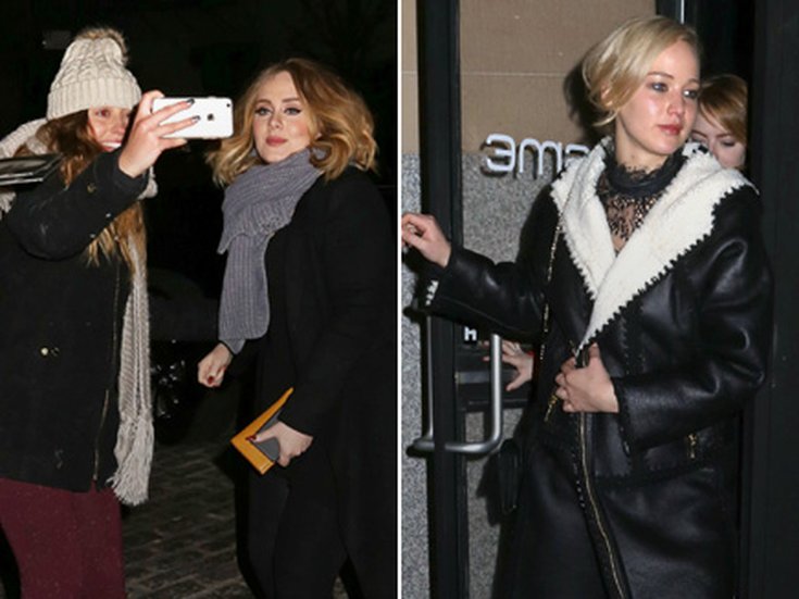 Adele et Jennifer Lawrence