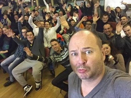 CAUET et l'équipe à Tignes
