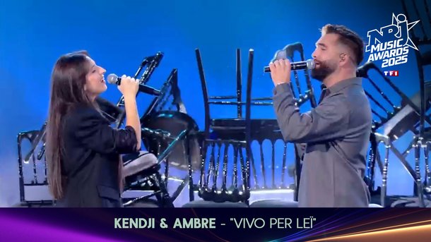 Kendji Girac chante avec Ambre (Star Academy) en live