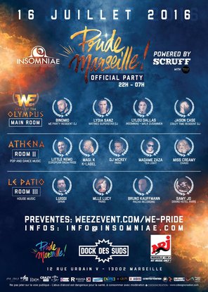 Pride Marseille 2016 Official Party