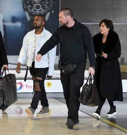Kanye West et Kris Jenner à Paris