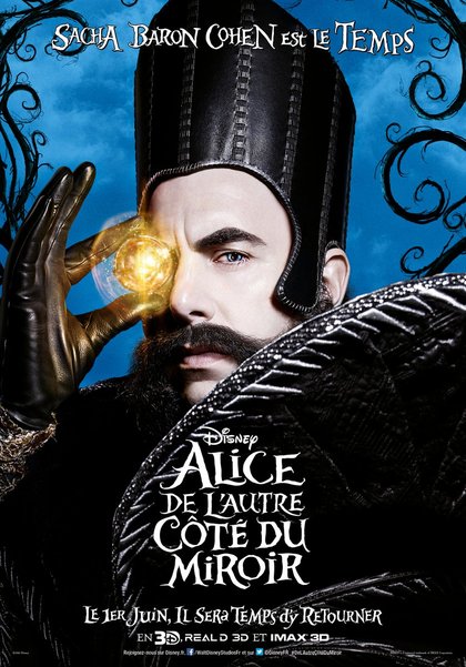 Sacha Baron Cohen est le Temps - Alice de l'autre côté du miroir