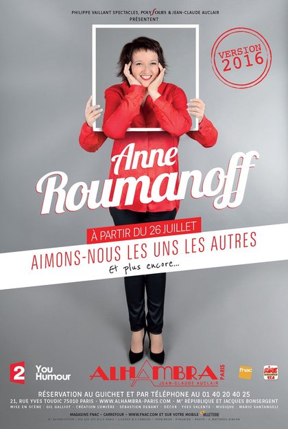 Anne roumanoff - aimons-nous les uns les autres 2016 Alhambra Affiche HD