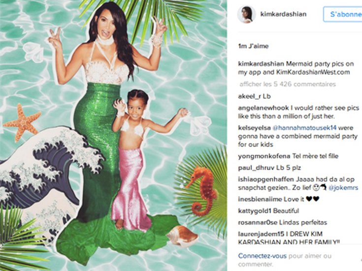KIm Kardashian et North West