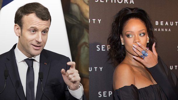 Rihanna envoi un tweet à Emmanuel Macron pour soutenir l’éducation