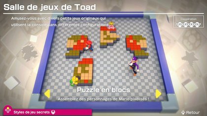 Cette expérience coopérative propose de réaliser plusieurs puzzles, le plus vite possible.