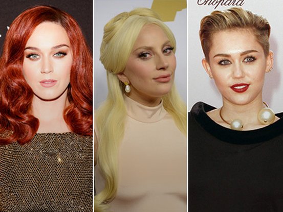Katy Perry, Lady Gaga et Miley Cyrus