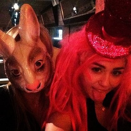 Miley Cyrus à l'anniversaire de sa maman