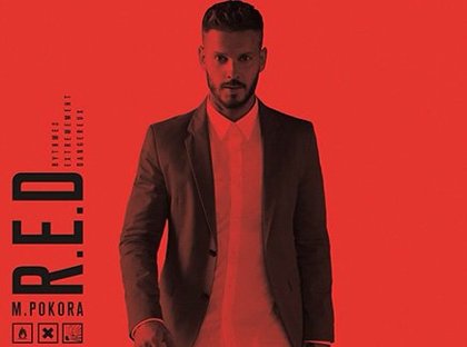M.Pokora pochette album RED