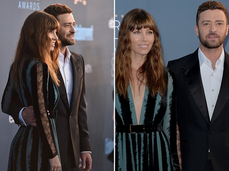 Justin Timberlake et Jessica Biel aux Critics Choice Awards le 11 décembre 2016