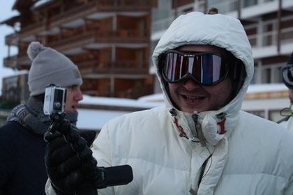 CAUET et l'équipe à Tignes