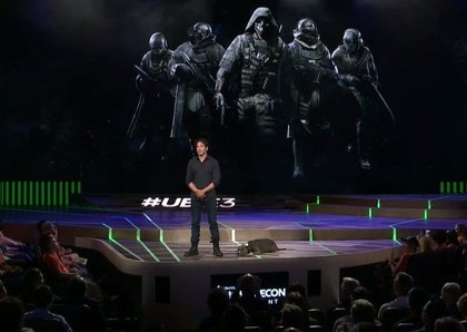 Jon Bernthal, lors de la présentation de Ghost Recon: Breakpoint durant la conférence Ubisoft de l'E3 2019.