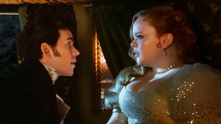 Colin et Penelope dans l'épisode 4 de la saison de "La Chronique des Bridgerton"