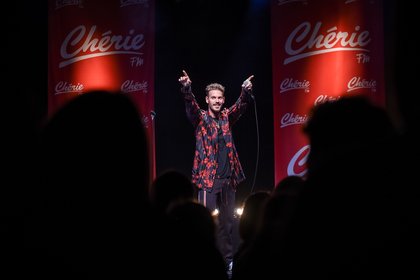 Matt Pokora sur la scène de son Concert Super Privé Chérie FM  à Tours