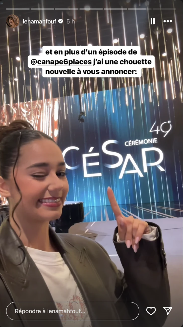 Capture d'écran de la story Instagram de Léna Situations