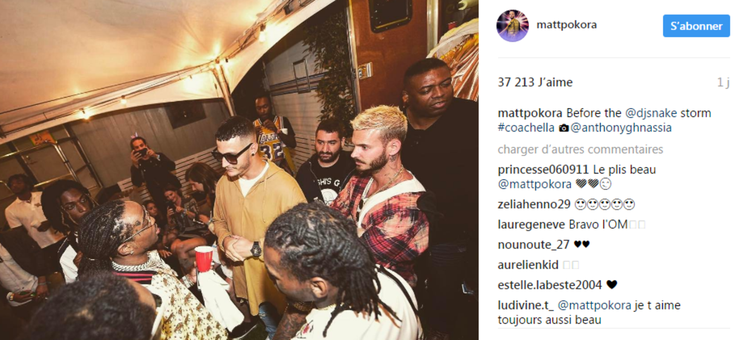 M Pokora avec DJ Snake 