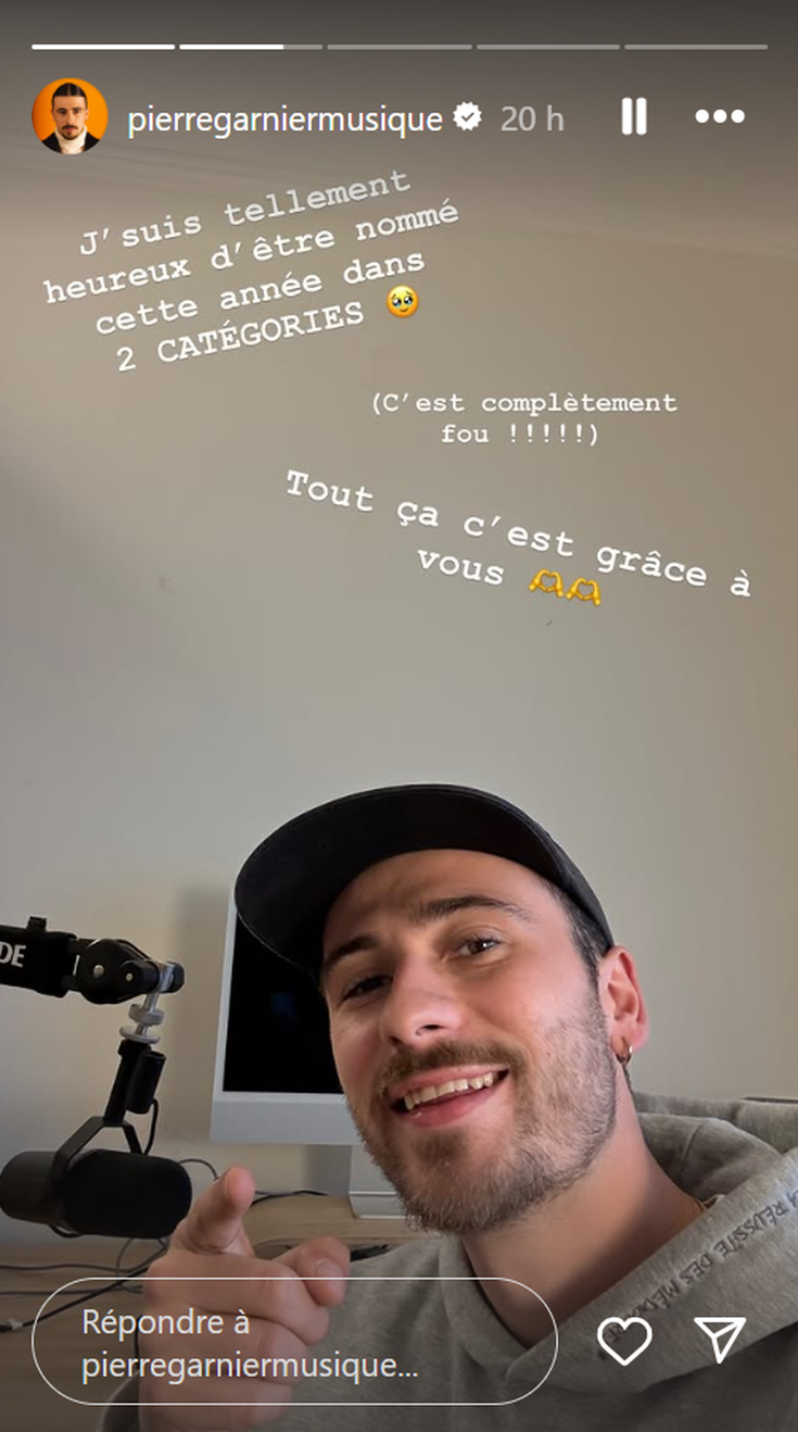 Capture d'écran story Instagram