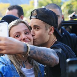 Justin Bieber avec ses fans en Australie
