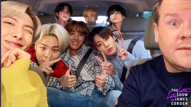 Les BTS s’éclatent dans le «Carpool Karaoke» de James Corden