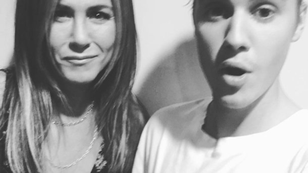 Justin Bieber: selfie avec Jennifer Aniston!