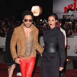 Lenny Kravitz et Shy'm lors des NRJ Music Awards 2014