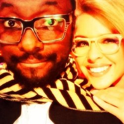 will.i.am :  Cool eyes on #theVOICEau with the lovely @kylieminogue