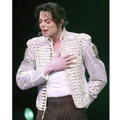 Michael Jackson sur scène en 2002