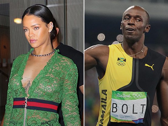 Rihanna et Usain Bolt