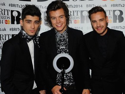 Les One Direction lors des Brit Awards