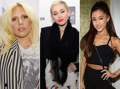 Lady Gaga, Miley Cyrus et Ariana Grande