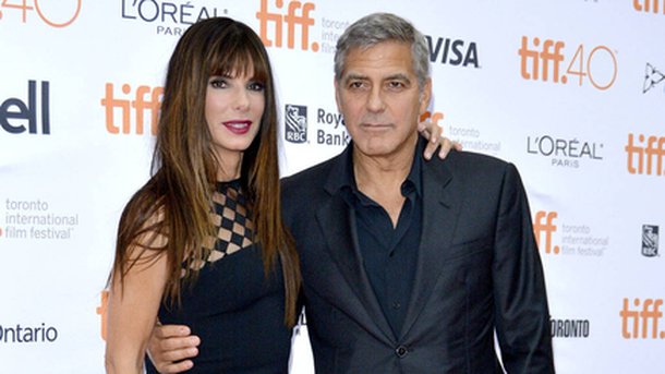 Sandra Bullock inséparable de George Clooney