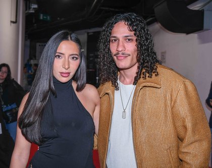 Hatik et son épouse Leila - Les Backstages - NRJ Music Awards 2025