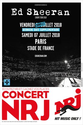 Ed Sheeran en concert avec NRJ