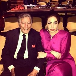Lady Gaga :  Let's get ready to rumble. #cheektocheek itstonybennett 