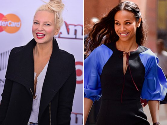 Sia et Zoe Saldana