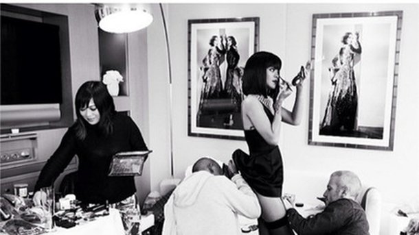 Rihanna : avec Kendall Jenner et Kanye West à la fashion week !