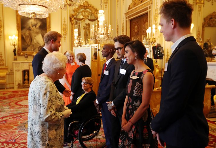 Liam Payne et la reine d'Angleterre