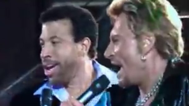 Johnny Hallyday et Lionel Richie - Aussi Dur Que Du Bois