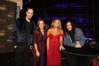 Grand Corps Malade, Camille Lellouche, Wejdene et Hatik - Backstage NRJ Music Awards Paris Edition