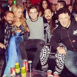 Paris Hilton: Great night at the @NRJDJAwards with @MartinGarrix @SteveAoki @BobSinclar & @JoachimGarraud