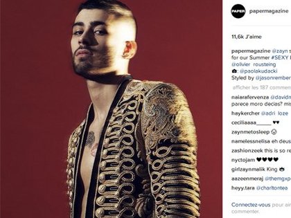 Zayn Malik pour le magazine Paper