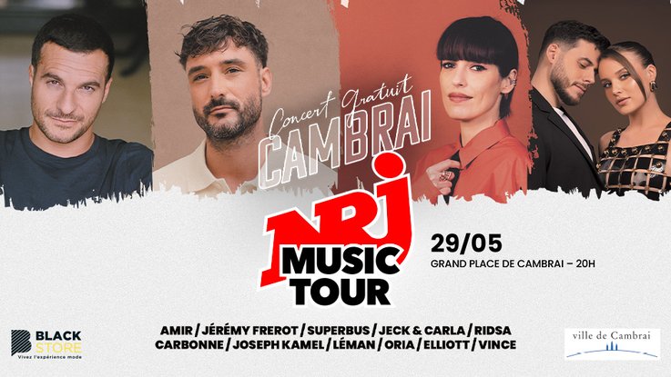 NRJ Music Tour Cambrai 2026