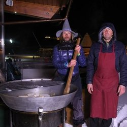 CAUET et l'équipe à Tignes