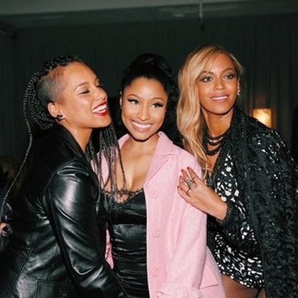 Alicia Keys, Nicki Minaj et Beyoncé @ soirée de lancement TIDAL